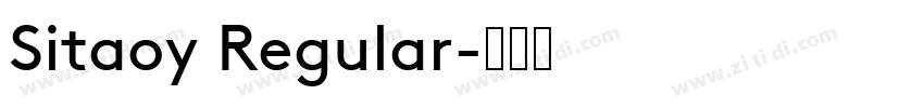 Sitaoy Regular字体转换